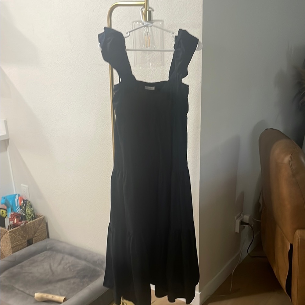 Black off the shoulder dress